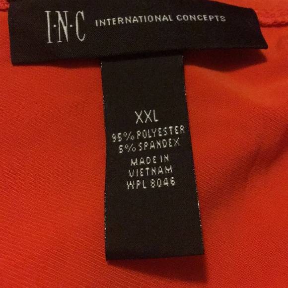 INC Tropic Heat Cosmic Orange One Shoulder Top NWT - Picture 8 of 8